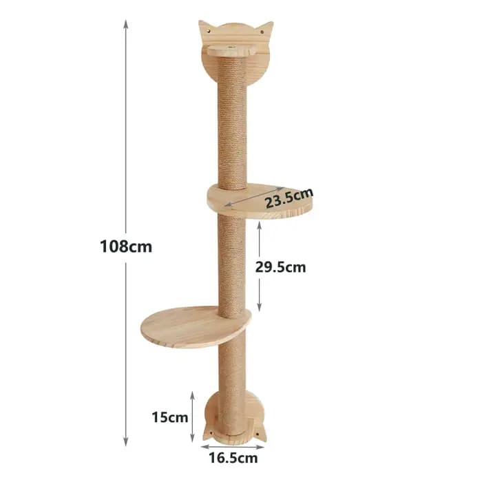 Poteaux à gratter pour chat avec 2 perchoirs, plates-formes, étagères d'escalade murales, grattoir e