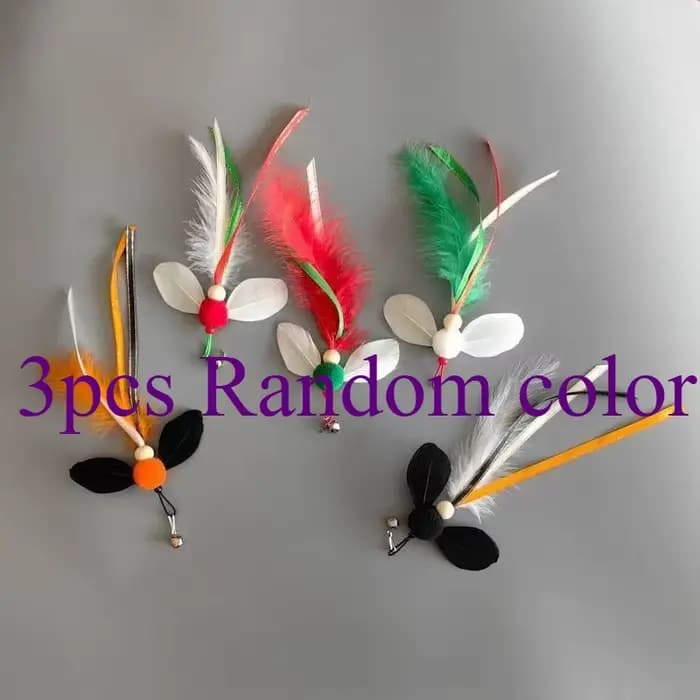 Jouet pour chat en peluche et plumes, 3/5 pièces, jouets interactifs pour chatons