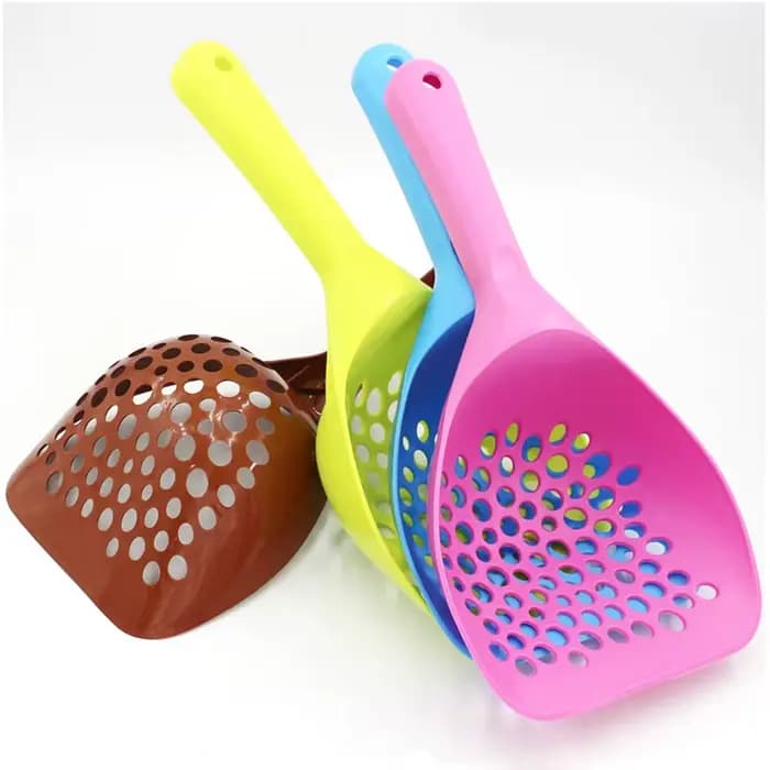 Grande pelle à litière pour chat, manche Long, pelle profonde, outil de nettoyage pour animaux de co