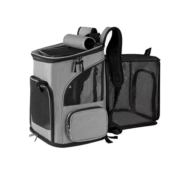 Sac à dos de transport respirant pour animaux de compagnie, pliable, sac de voyage extensible, grand