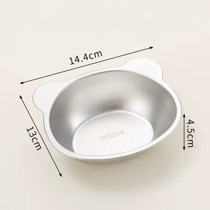 Bol pour chat en acier inoxydable, mangeoire surélevée pour chat, Protection du cou, Anti-étouffemen