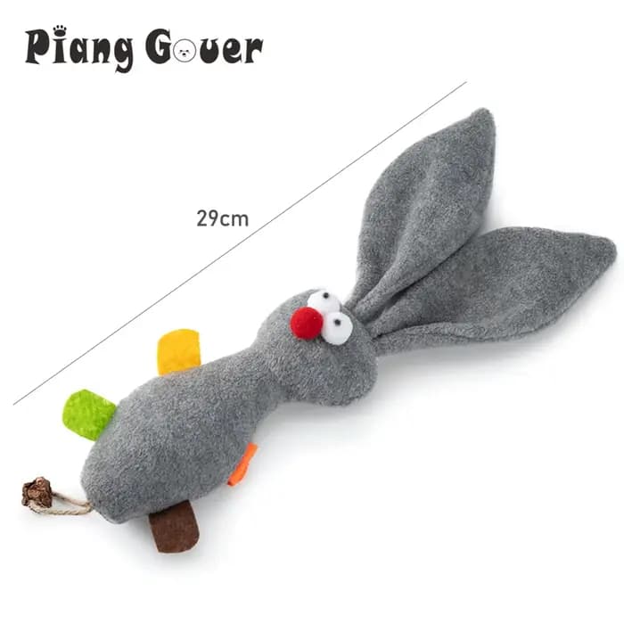 Jouet interactif en peluche pour chat, lapin gris, menthe, Simulation, jouet pour animaux de compagn