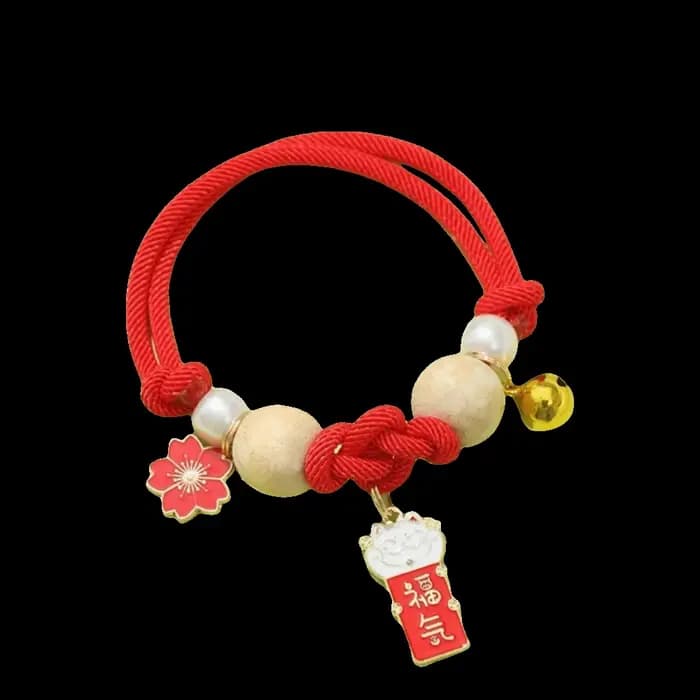 Collier anti-puces réglable pour chat, fait main avec clochettes, design ethnique, collier anti-tiqu