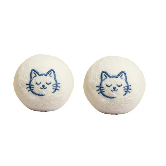    Jouet pour chaton en laine, balle silencieuse en feutre, jouets pour chat, balle en peluche pour