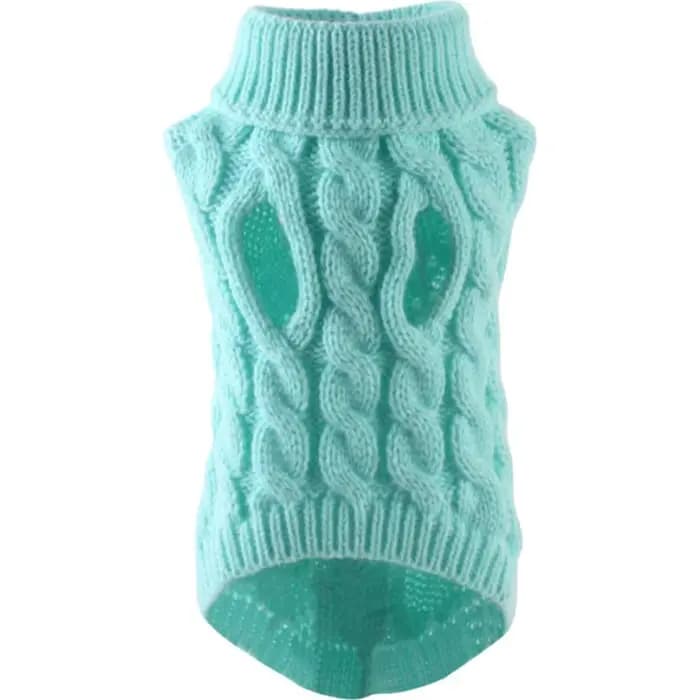 Pull chaud pour chien et chat, vêtements d'hiver à col roulé, vêtements tricotés pour animaux de com