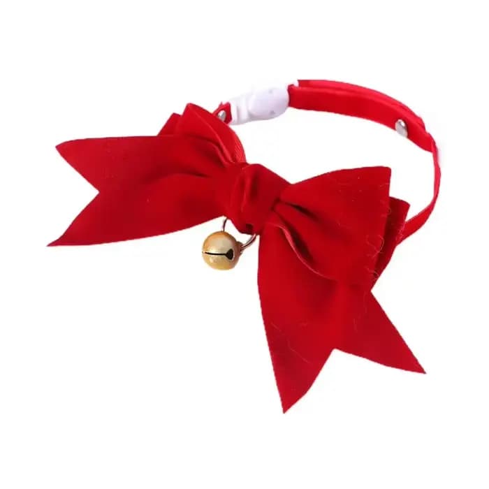 Collier pour animaux de compagnie, exquis et confortable, décoratif, chaton, chat, velours, nœud pap