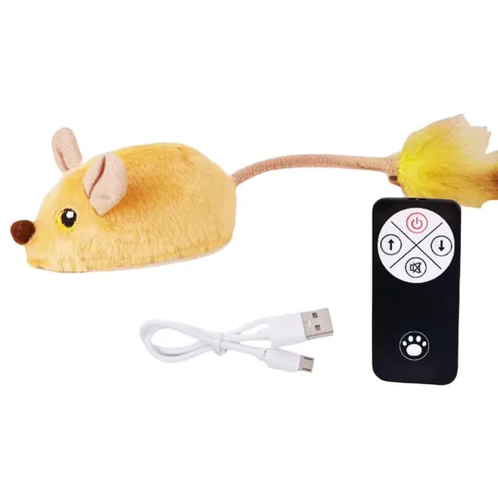 Jouets pour chats électroniques qui bougent, jouets couineurs pour chats, souris télécommandées inte