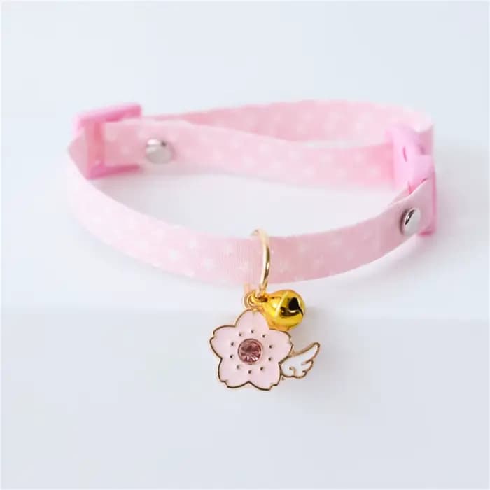 Collier de beauté pour chat avec pendentif cloche, 1 pièce, collier de sécurité réglable pour chien 