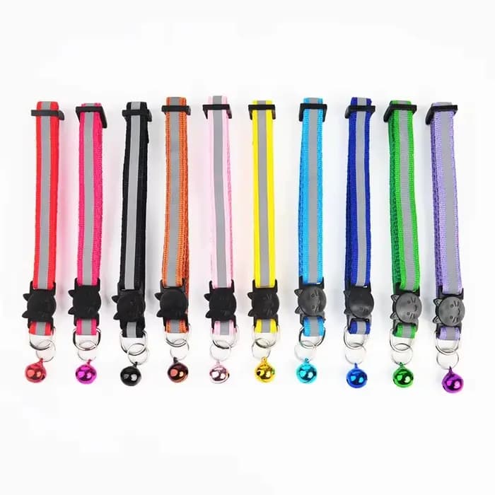 Colliers pour chat avec cloche, collier réglable pour chat, chiot, chaton, livraison directe