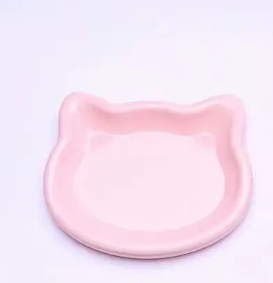 Bol pour chat domestique, plat alimentaire en plastique pour chatons, bol à profil bas pour collatio