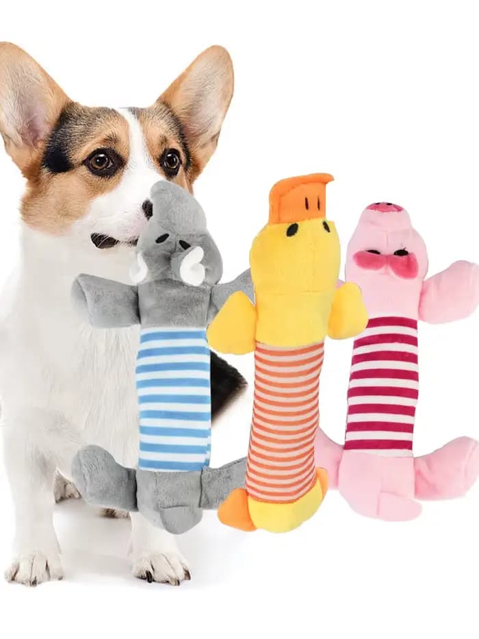 Jouets polaires adaptés à tous les animaux de compagnie, chiens et chats, poupées sonores à mâcher p
