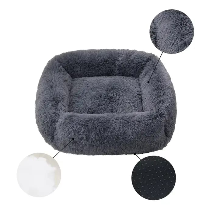 Mir en peluche pour animaux de compagnie, lit pour chien, canapé moelleux, grands paniers, petit, gr