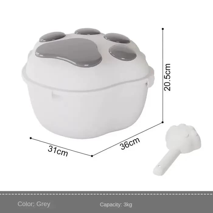 Pet Mars-Grand stockage d'aliments pour chiens et chats, scellé et étanche à l'humidité, E27