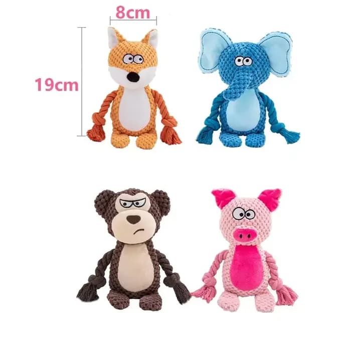 Jouets en peluche couinante pour chiens, fournitures adaptées à tous les chiots, jouet sonore pour a
