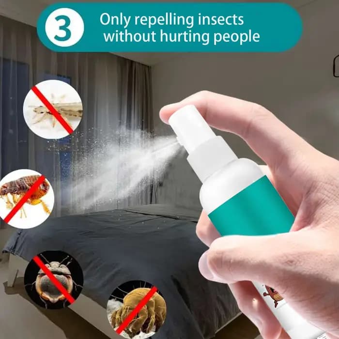 Spray anti-puces et tiques 100 ml pour chiens et chats, traitement contre les puces pour chiens et c