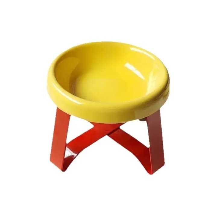 Gamelle surélevée pour chat de grand diamètre, anti-chute, anti-fuite, anti-débordement, anti-étouff