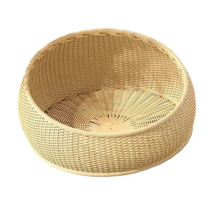 Lit pour chat en osier, protection de meubles, accessoires pour animaux de compagnie, panier tissé à