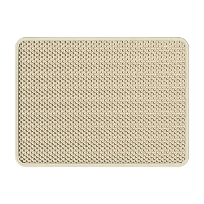 Tapis à litière pour chat double couche anti-éclaboussures, tapis de récupération de litière, empêch