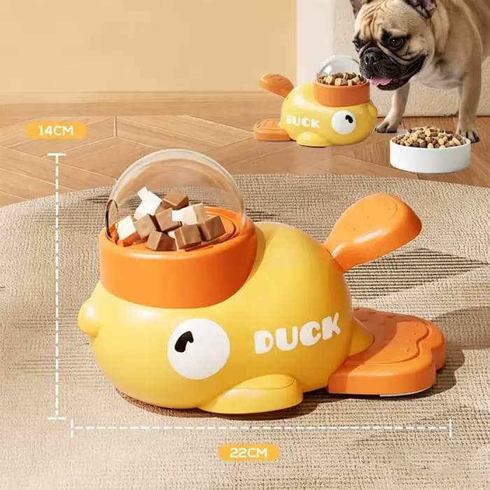 Jouet interactif 2-en-1 pour chien, distributeur automatique de nourriture et de friandises, design 