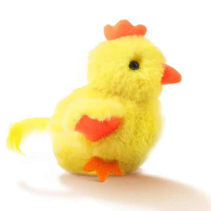 ROJECO herbe-aux-chats jouets interactif battant poussin avec son de poussin réaliste tactile activé