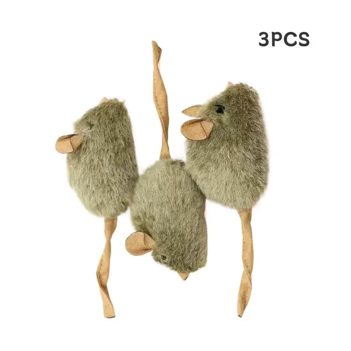 Jouet pour chat en peluche, souris de simulation interactive, automatique, qui chiaie, résistant aux