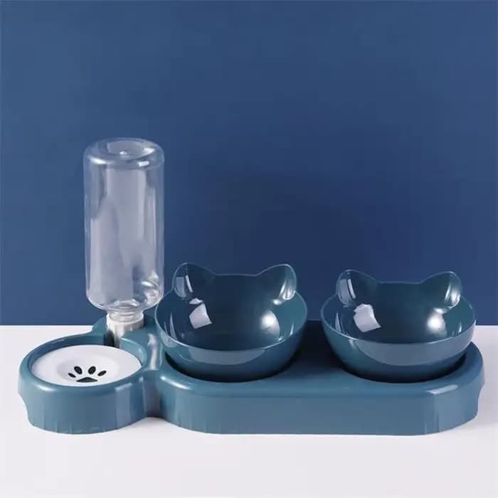 Bol pour chat, distributeur d'eau automatique, bol de nourriture pour chien et chat avec support sur