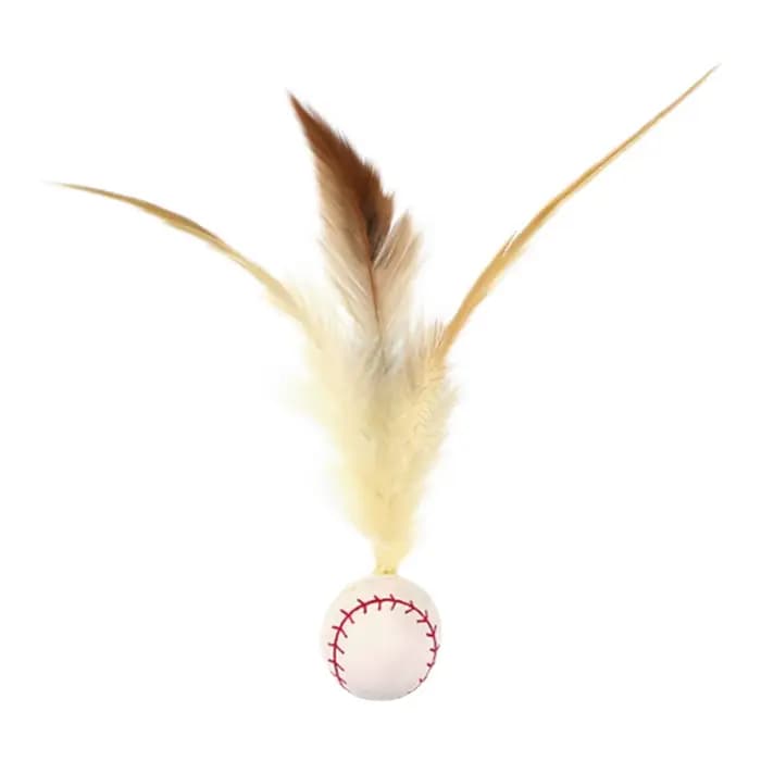 Jouets interactifs de balle de plumes de chat jouets pour chats d'intérieur balles rebondissantes jo