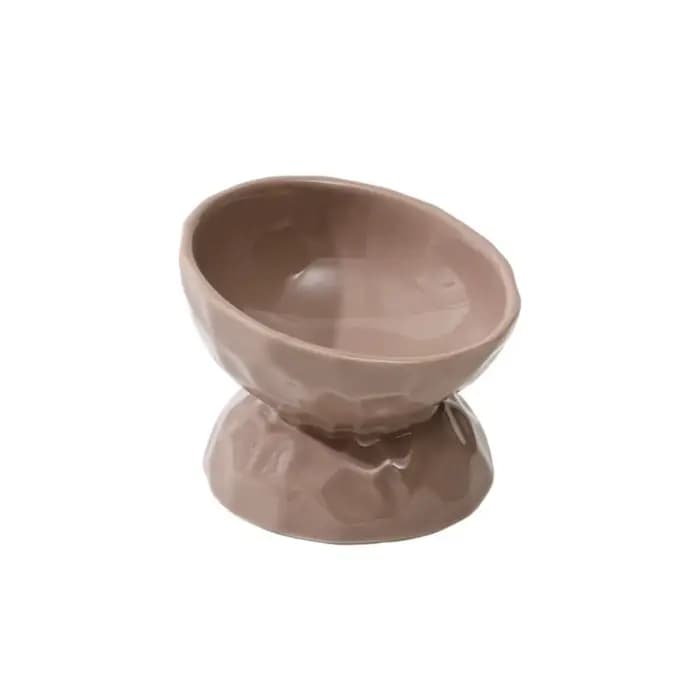 Bol en céramique pour chat, créatif, bouche inclinée/plate, bassin d'alimentation pour chien, antidé