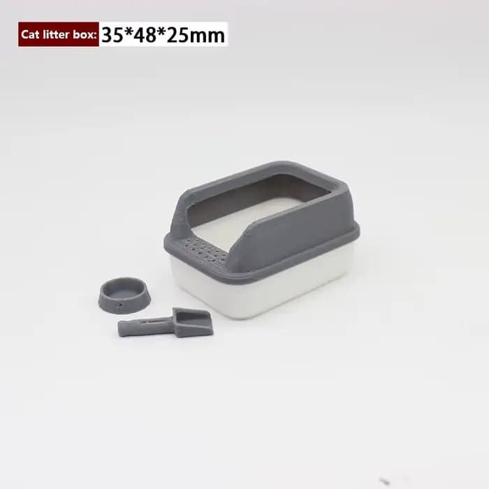 Litière Miniature pour Chat, Maison de Courses, Modèle de Mini Pelle, Fournitures pour Animaux de Co