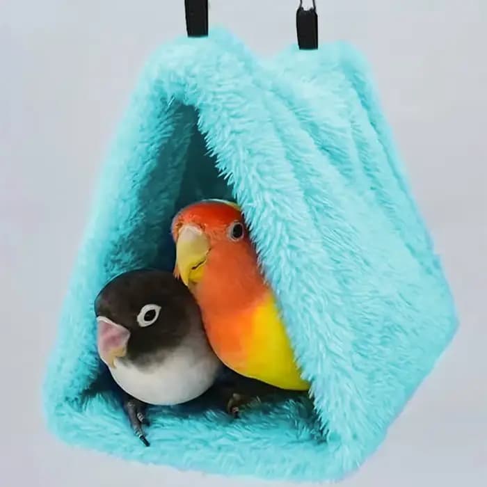 Cages d'hiver pour perroquets et oiseaux, hamac chaud en peluche, cabane, tente, grotte suspendue po