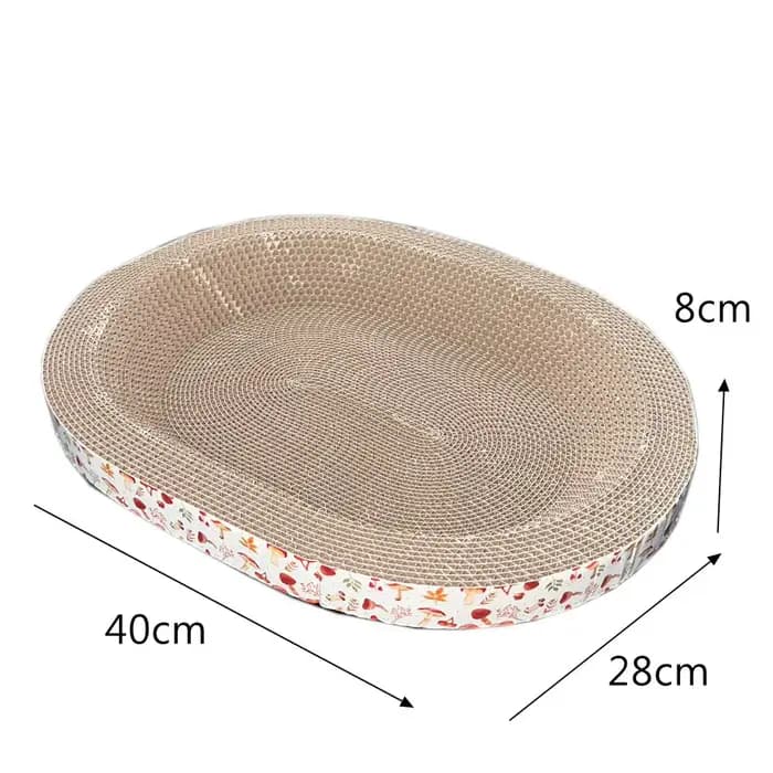 Griffoir pour chat, protection des meubles, jouets pour aiguiser les griffes, papier ondulé ovale, r