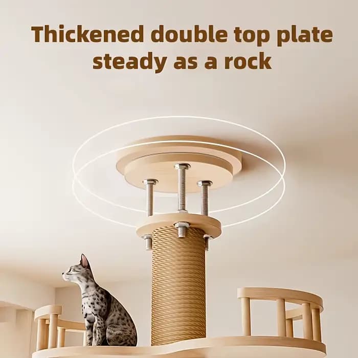 Arbre à chat multi-niveaux avec condo et perchoir