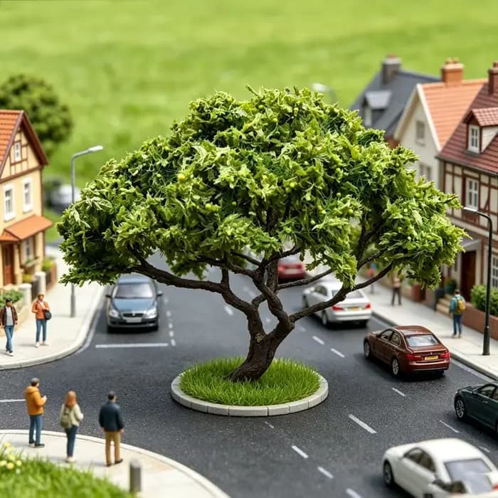 Modèle d'arbre miniature 10/15 cm pour micro-paysage