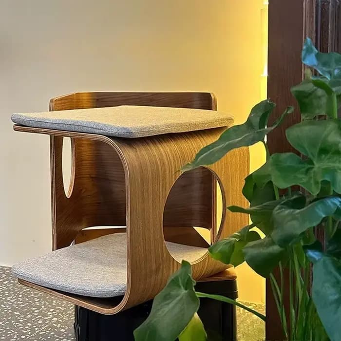 Maison en bois pour chat