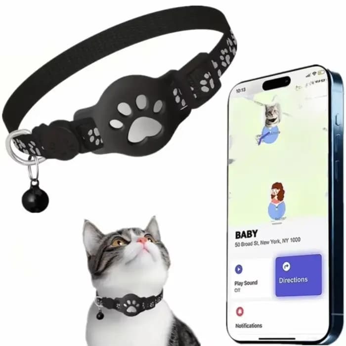 Collier de sécurité pour chat avec boucle