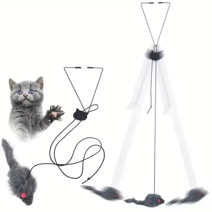 Jouet pour chat à suspendre à la porte