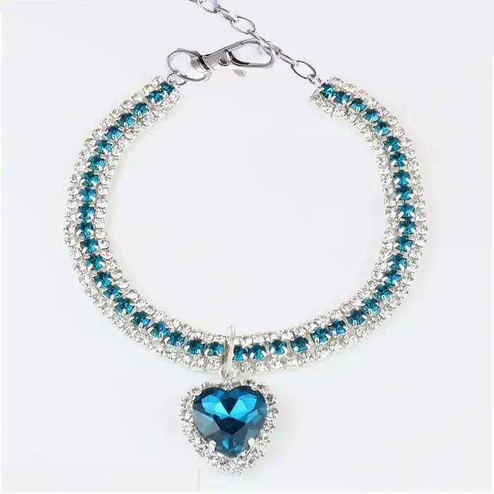 Collier pendentif en cristal pour animal de compagnie