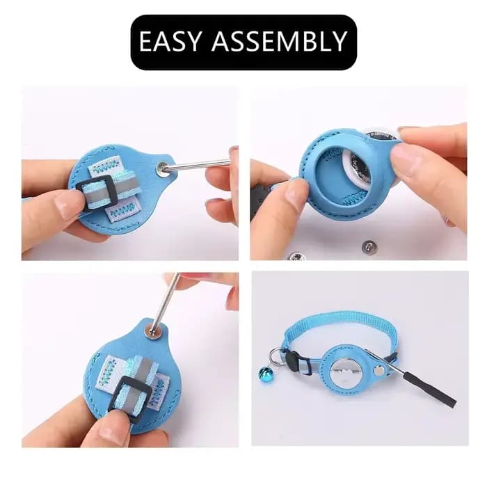 Collier anti-perte pour chat avec étui de protection pour Airtag GPS Tracker