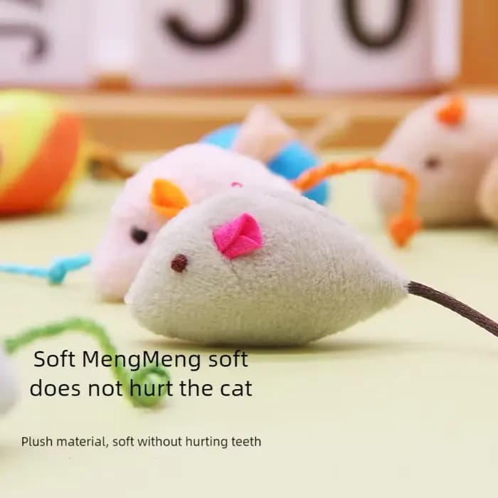 Mélanger le jouet pour animaux de compagnie herbe-aux-chats souris chats jouets amusant en peluche