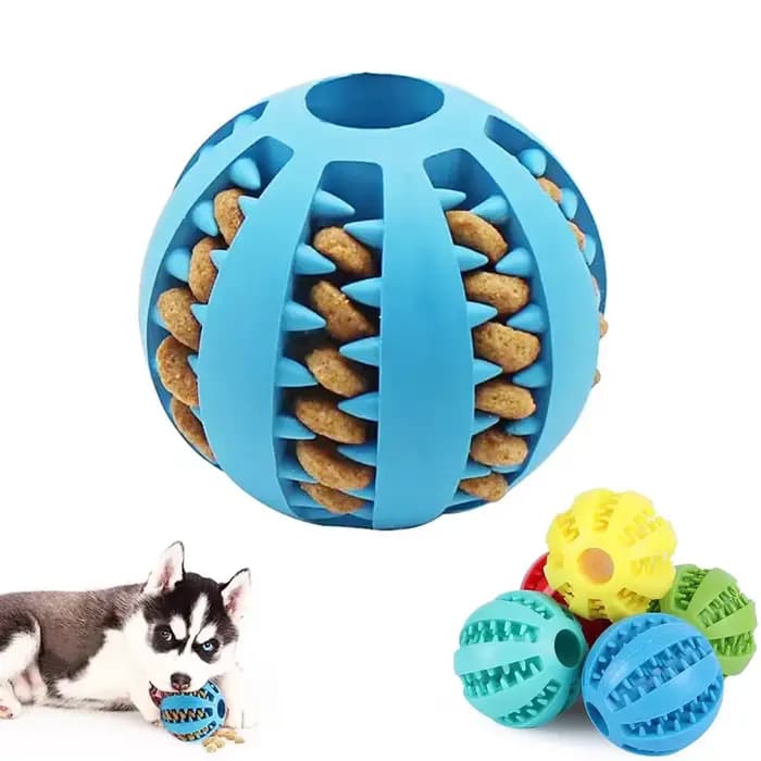 Balle à mâcher en silicone pour petits chiens