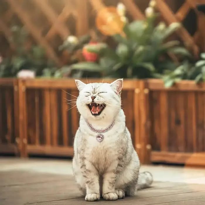 Collier de luxe en cristal pour chat