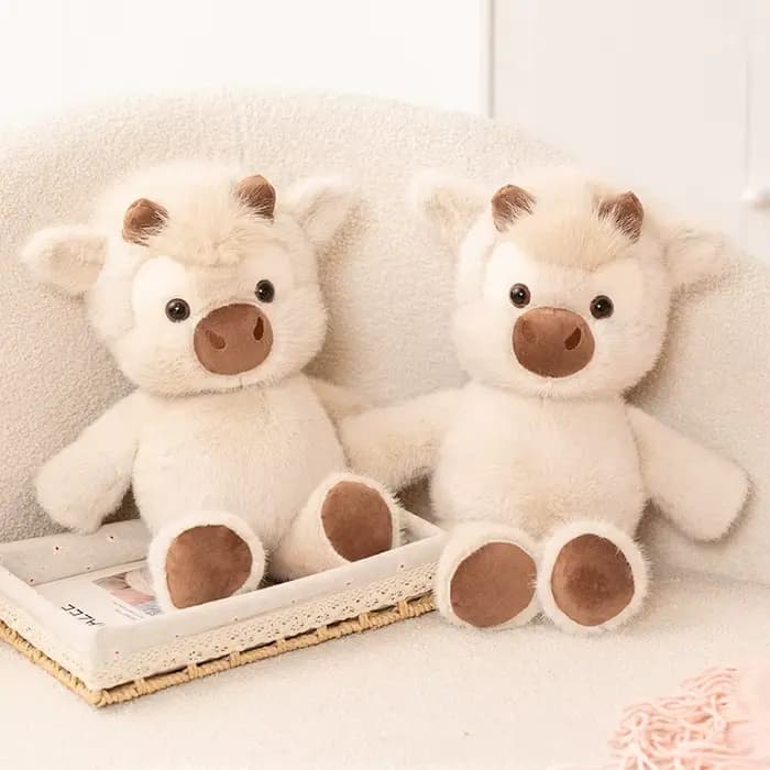 Adorable peluche de vache des Highlands 45 cm
