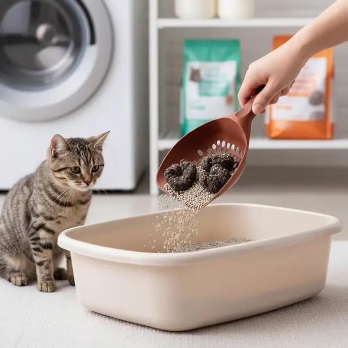 Grande pelle à litière pour chat