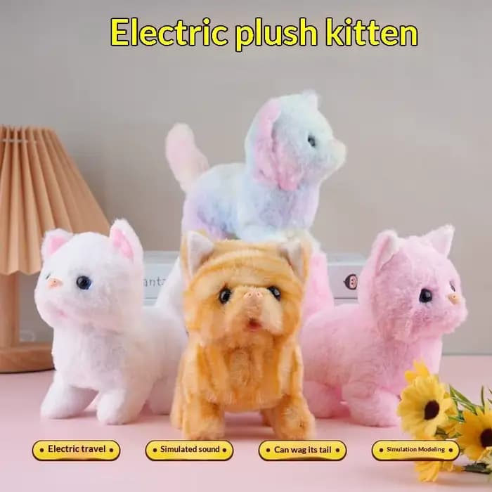 Jouet électrique en peluche pour chat