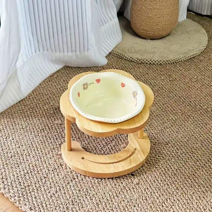 Bol en céramique anti-vomissement pour chat