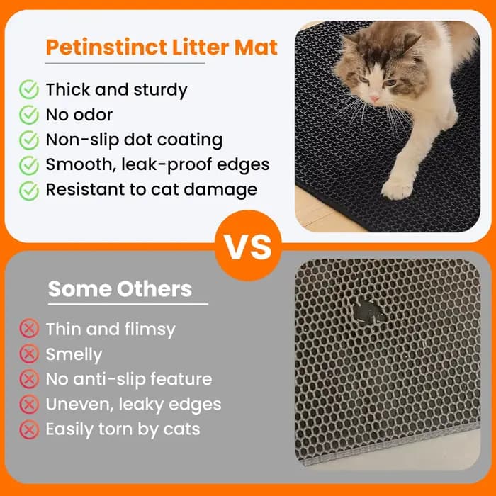Tapis pour litière de chat