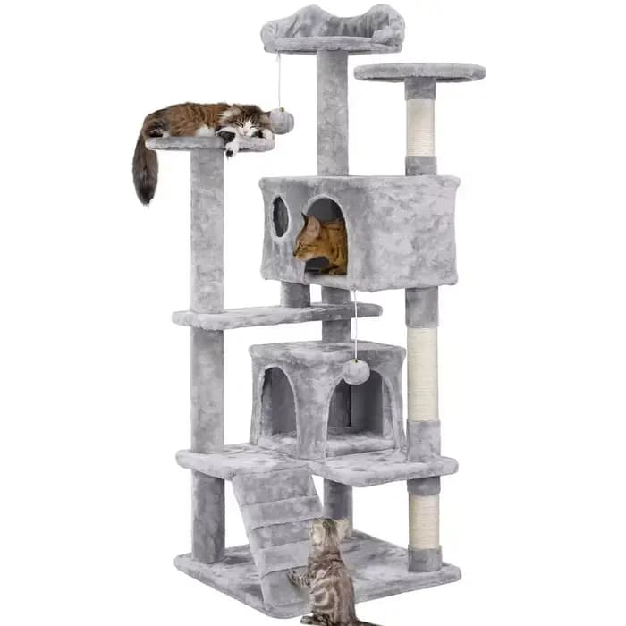 Tour d'escalade pour chat en bois massif moderne