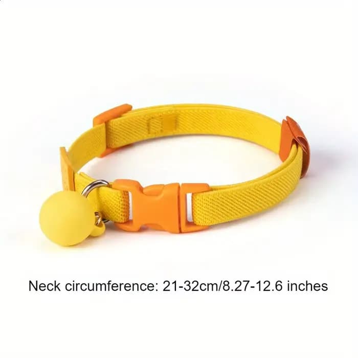 Collier de sécurité pour chat, colliers élastiques extensibles, légers pour chaton, cou pour tous les chats, avec boule Macaron, accessoires pour animaux de compagnie