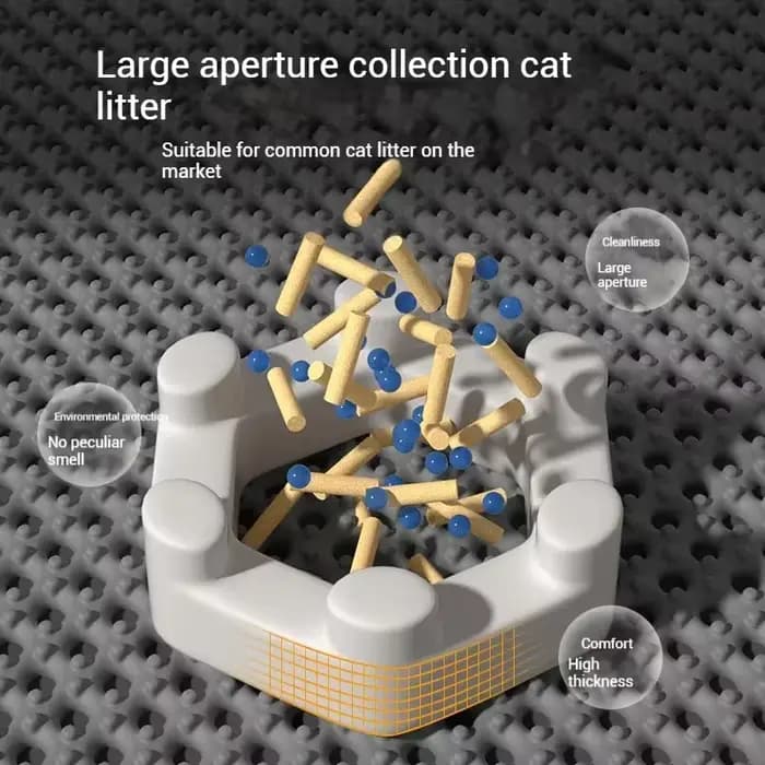 Grand tapis de litière pour chat