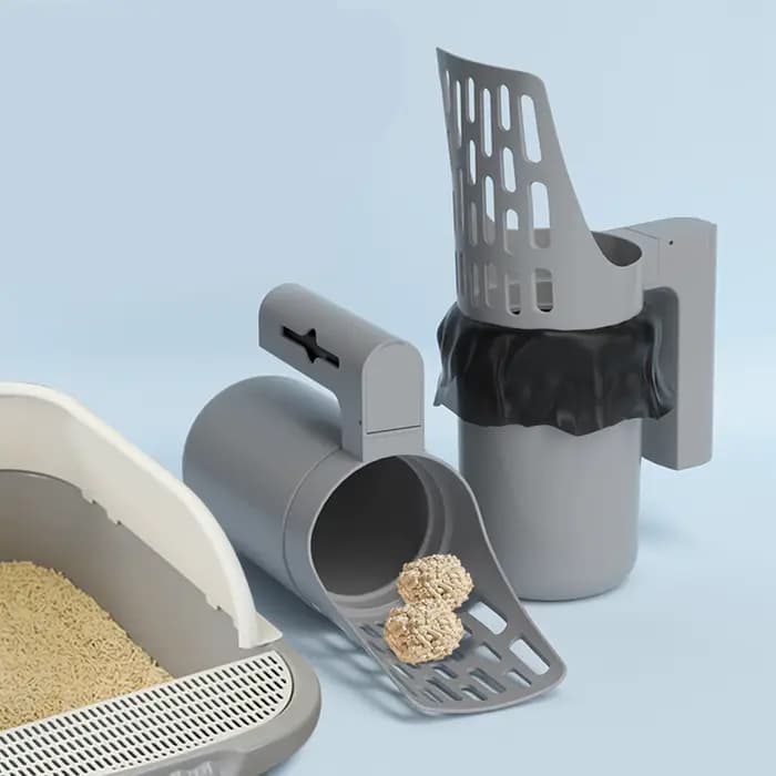 Grande pelle à litière pour chat avec boîte de rangement intégrée